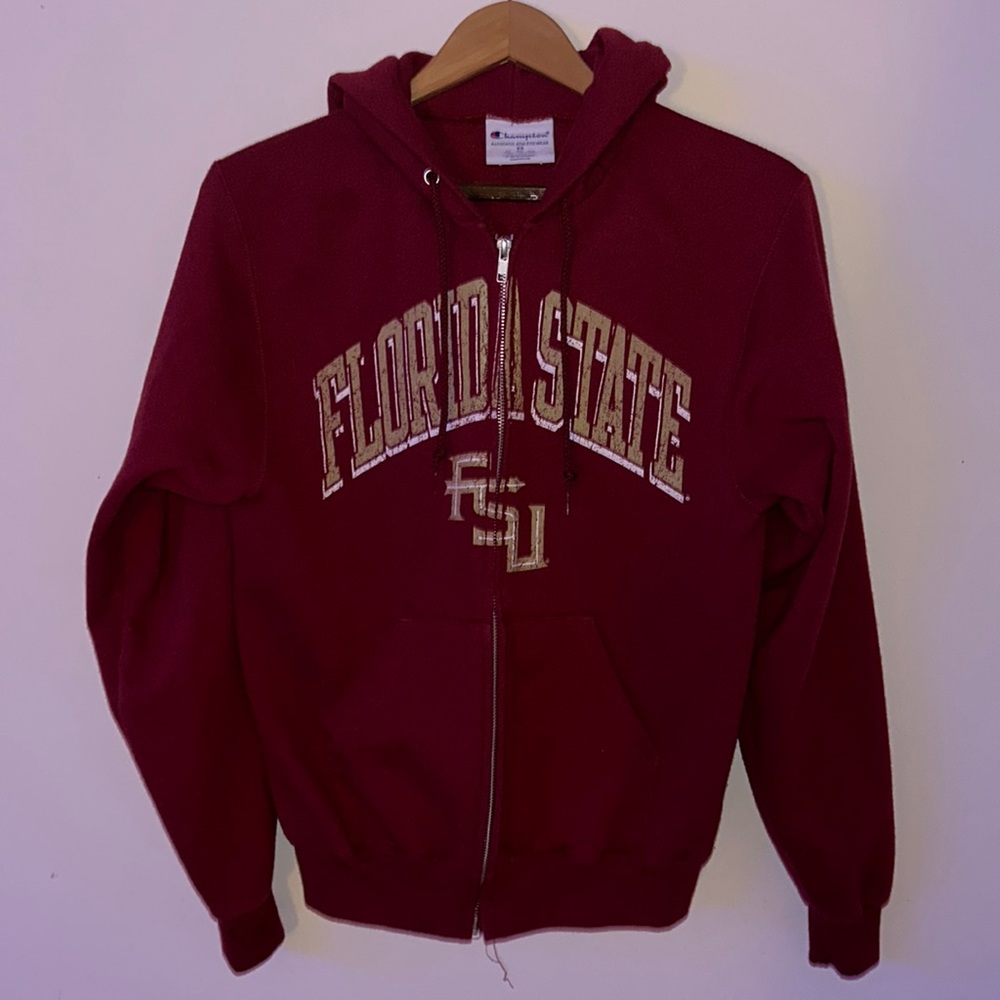 Red Florida University Zip Up Hoodie